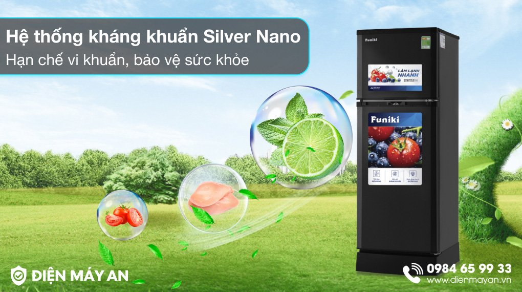 Tủ Lạnh Funiki 147 Lít HR T6147TDG - công nghệ khử mùi, diệt khuẩn